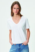 Koton V Yaka Basic T-shirt BEYAZ