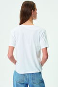 Koton V Yaka Basic T-shirt BEYAZ