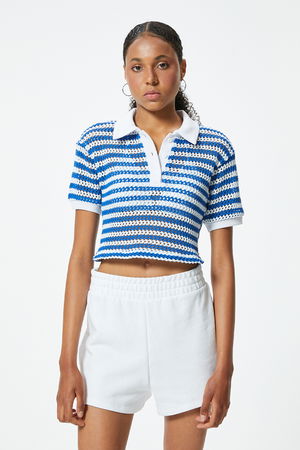 Koton Polo Yaka T-shirt Lacivert Koton Polo Yaka T-shirt Lacivert