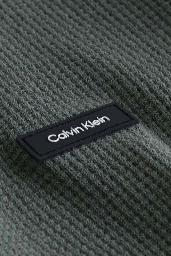 Calvin Klein Bisiklet Yaka Erkek Kazak YAŞİL