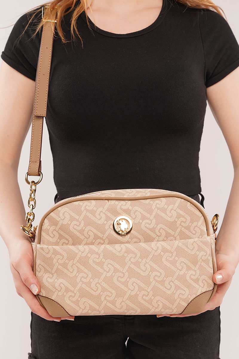 U.S Polo Kadın Çapraz Çanta BEJ