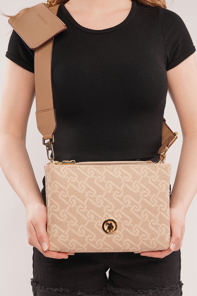 U.S Polo Kadın Çapraz Çanta BEJ