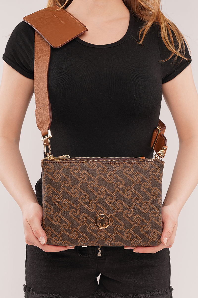 U.S Polo Kadın Çapraz Çanta KAHVE