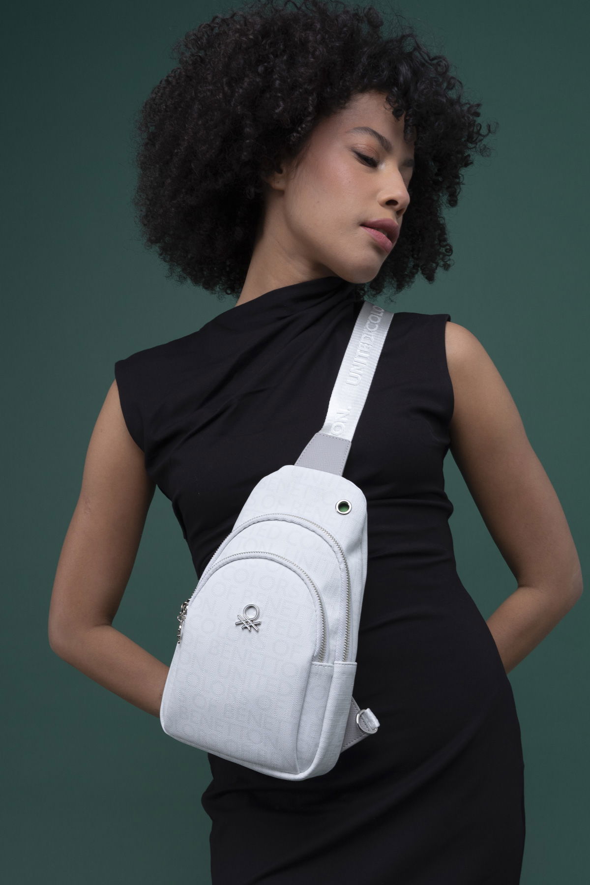 United Colors Of Benetton Kadın Vücut Çantası Beyaz-A.Gr