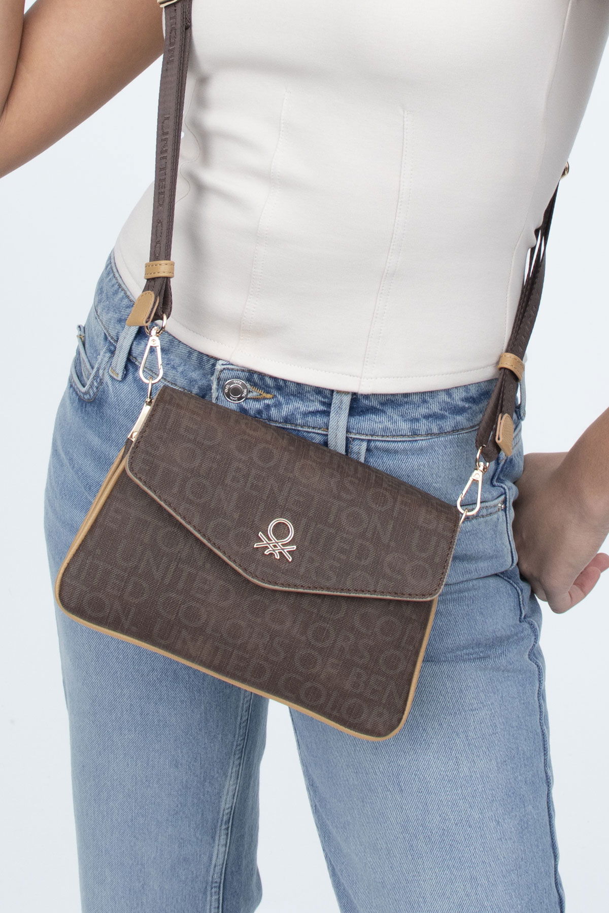 United Colors Of Benetton Kadın Çapraz Çanta KAHVE