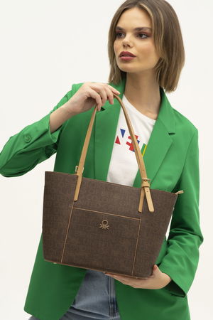 United Colors Of Benetton Kadın Kol Çantası KAHVE-CAME