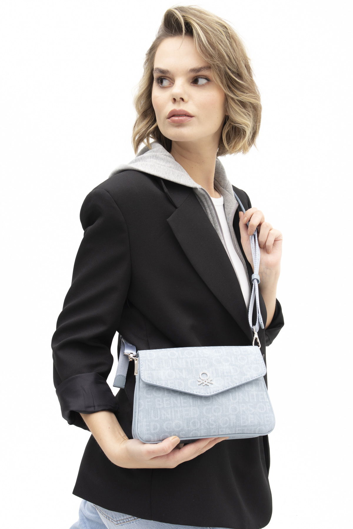 United Colors Of Benetton Kadın Çapraz Çanta Mavi