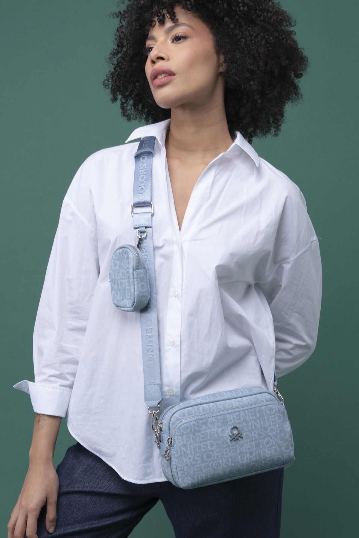 United Colors Of Benetton Kadın Çapraz Çanta Mavi