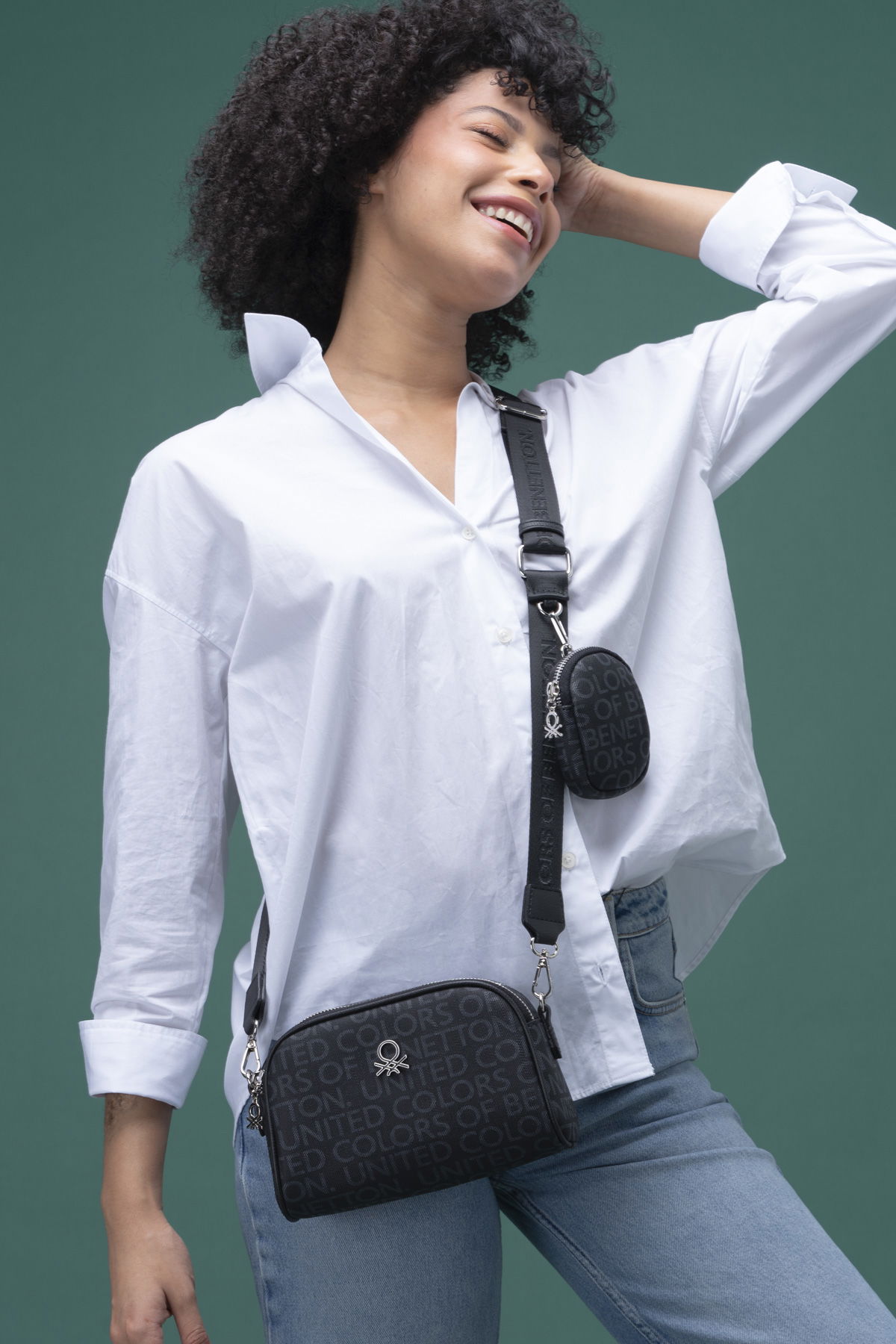 United Colors Of Benetton Kadın Çapraz Çanta Siyah