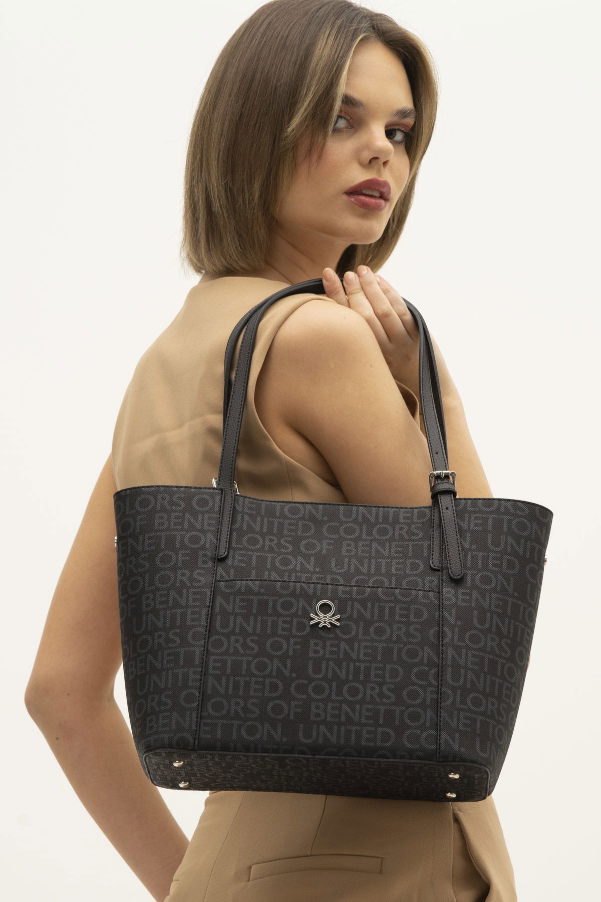 United Colors Of Benetton Kadın Kol Çantası Siyah
