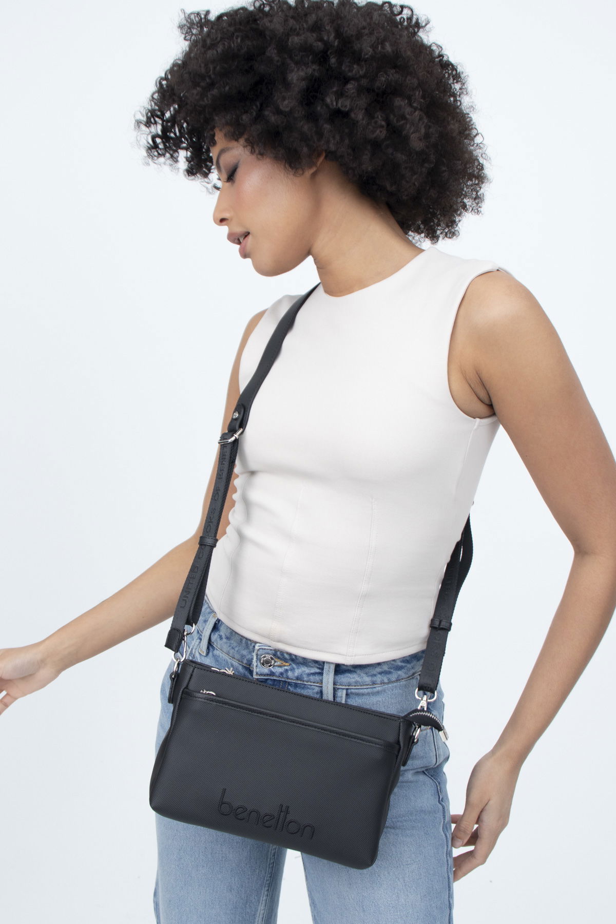 United Colors Of Benetton Kadın Çapraz Çanta SİYAH