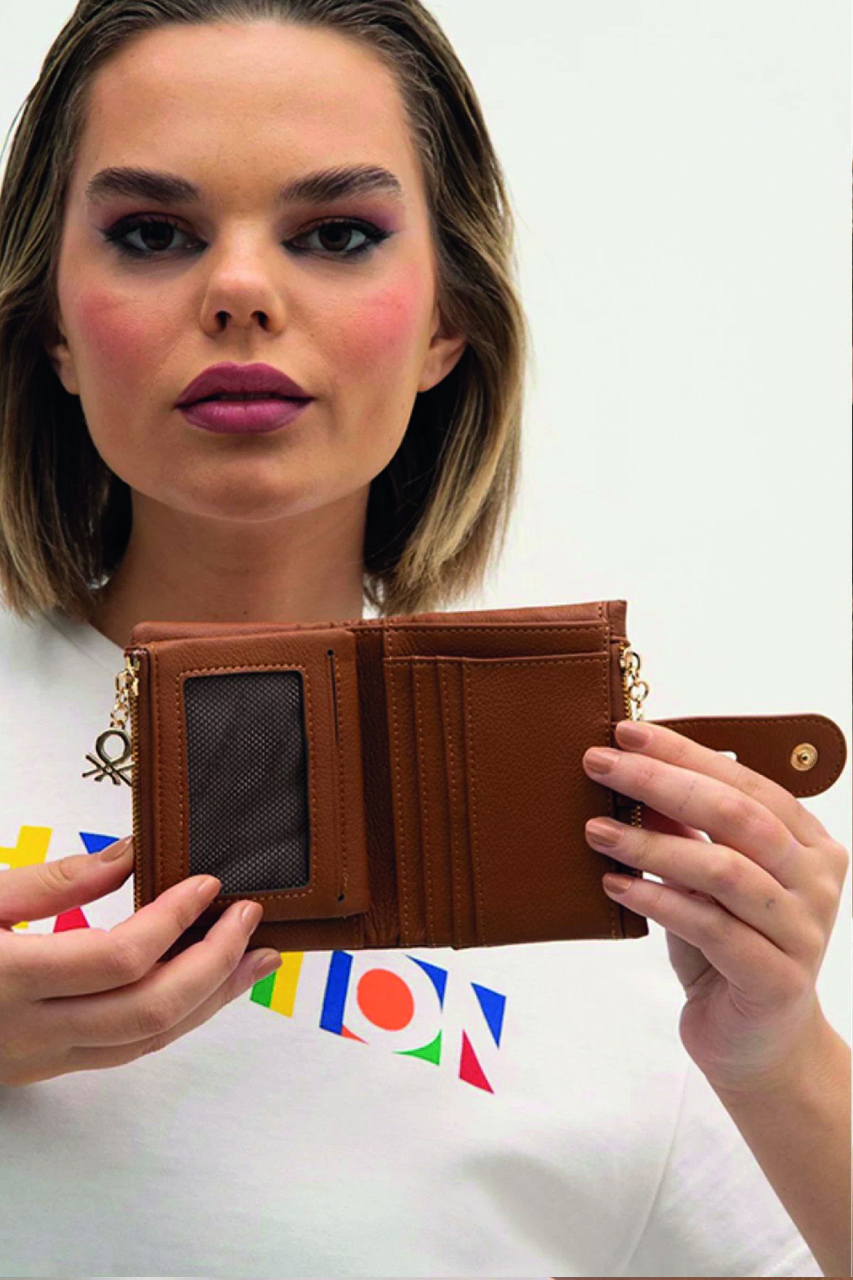 United Colors Of Benetton Kadın Cüzdan CAMEL