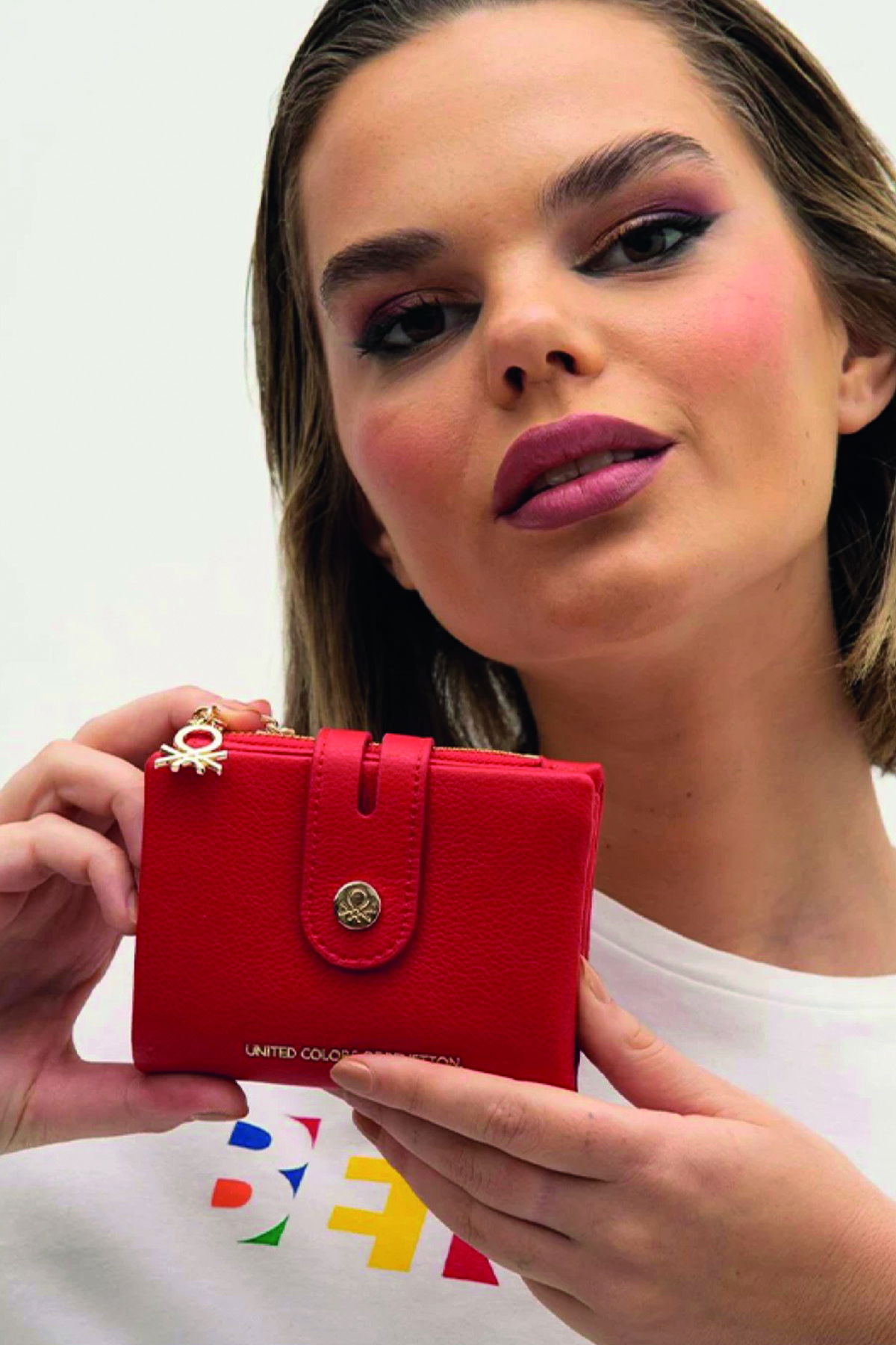 United Colors Of Benetton Kadın Cüzdan Kırmızı