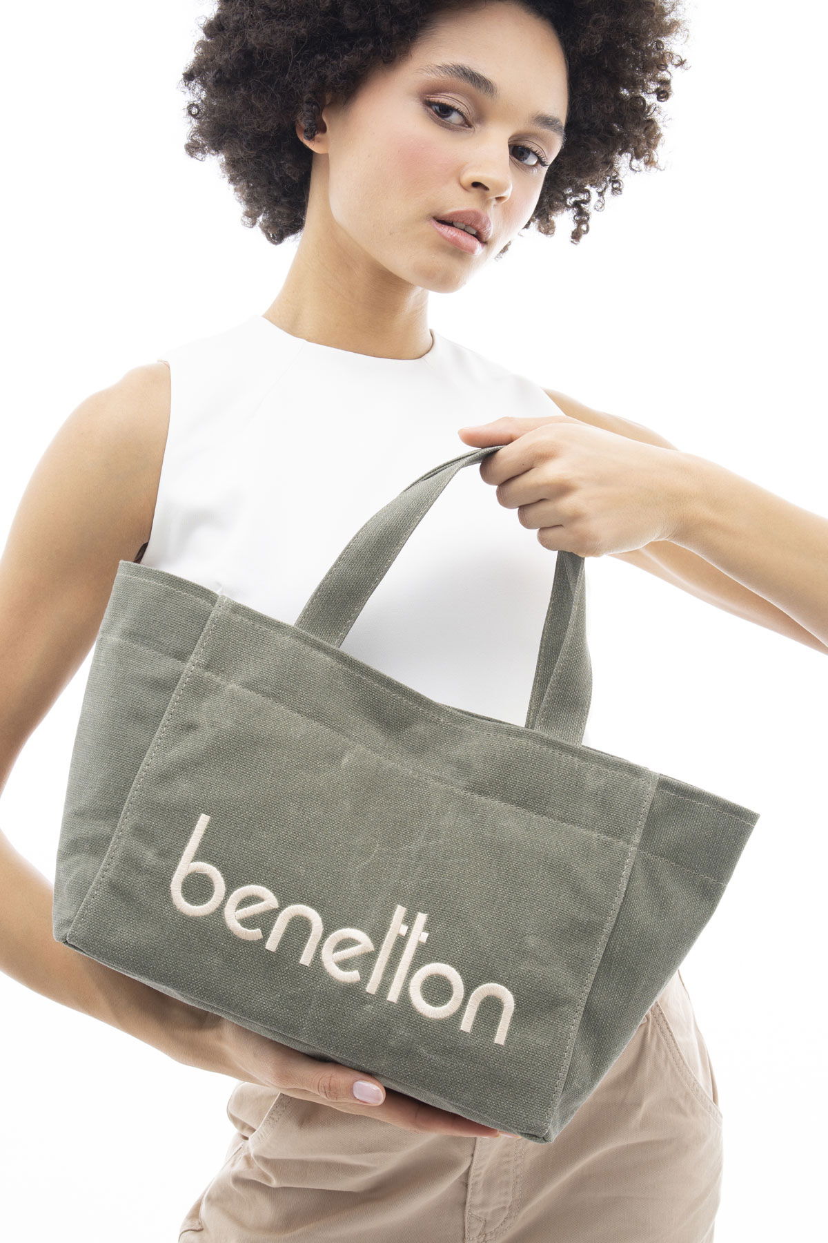 United Colors Of Benetton Kadın Çanta Haki United Colors Of Benetton Kadın Çanta Haki