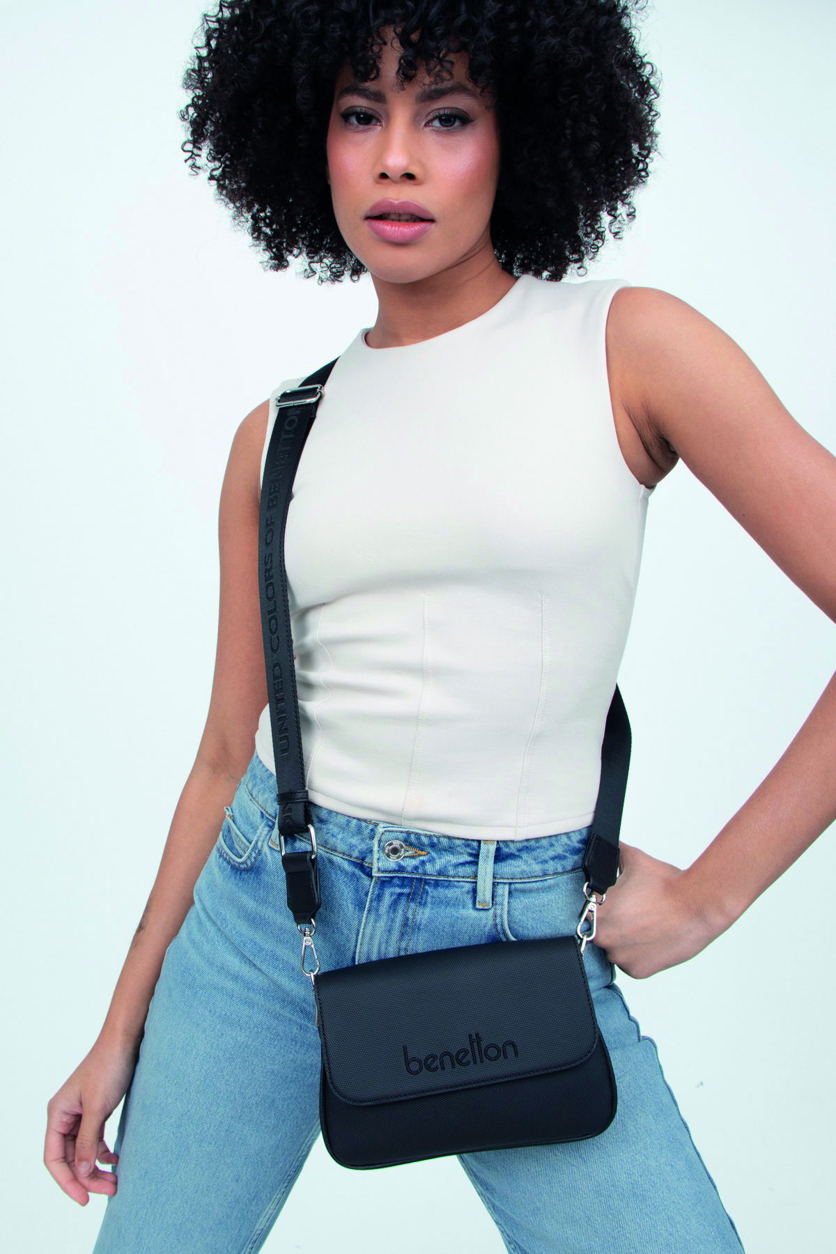 United Colors Of Benetton Kadın Çapraz Çanta SİYAH