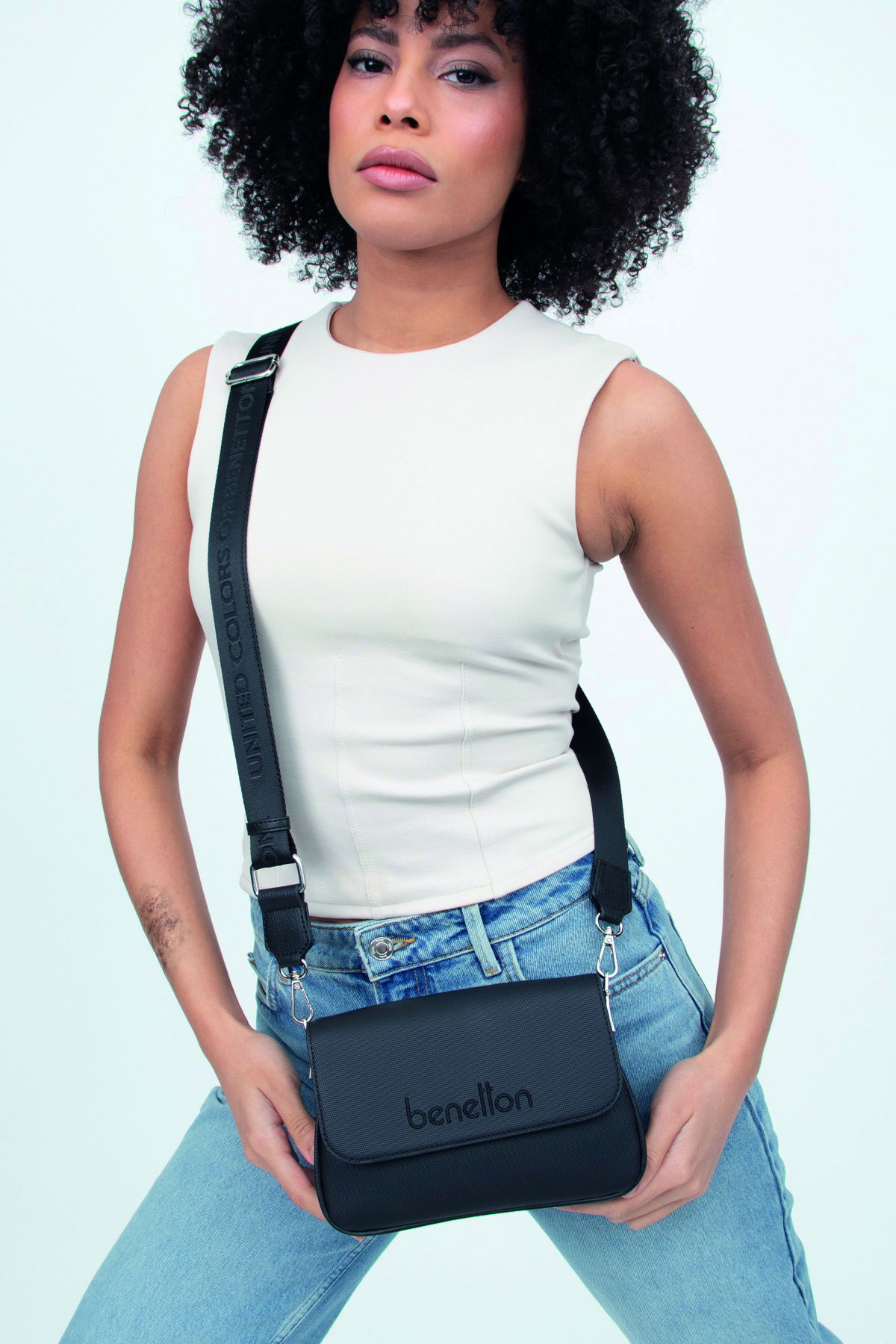 United Colors Of Benetton Kadın Çapraz Çanta SİYAH