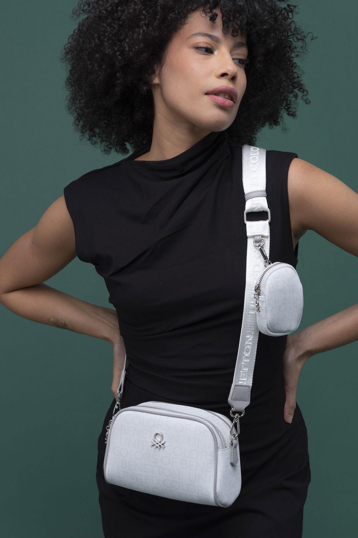 United Colors Of Benetton Kadın Çapraz Çanta Beyaz-A.Gr