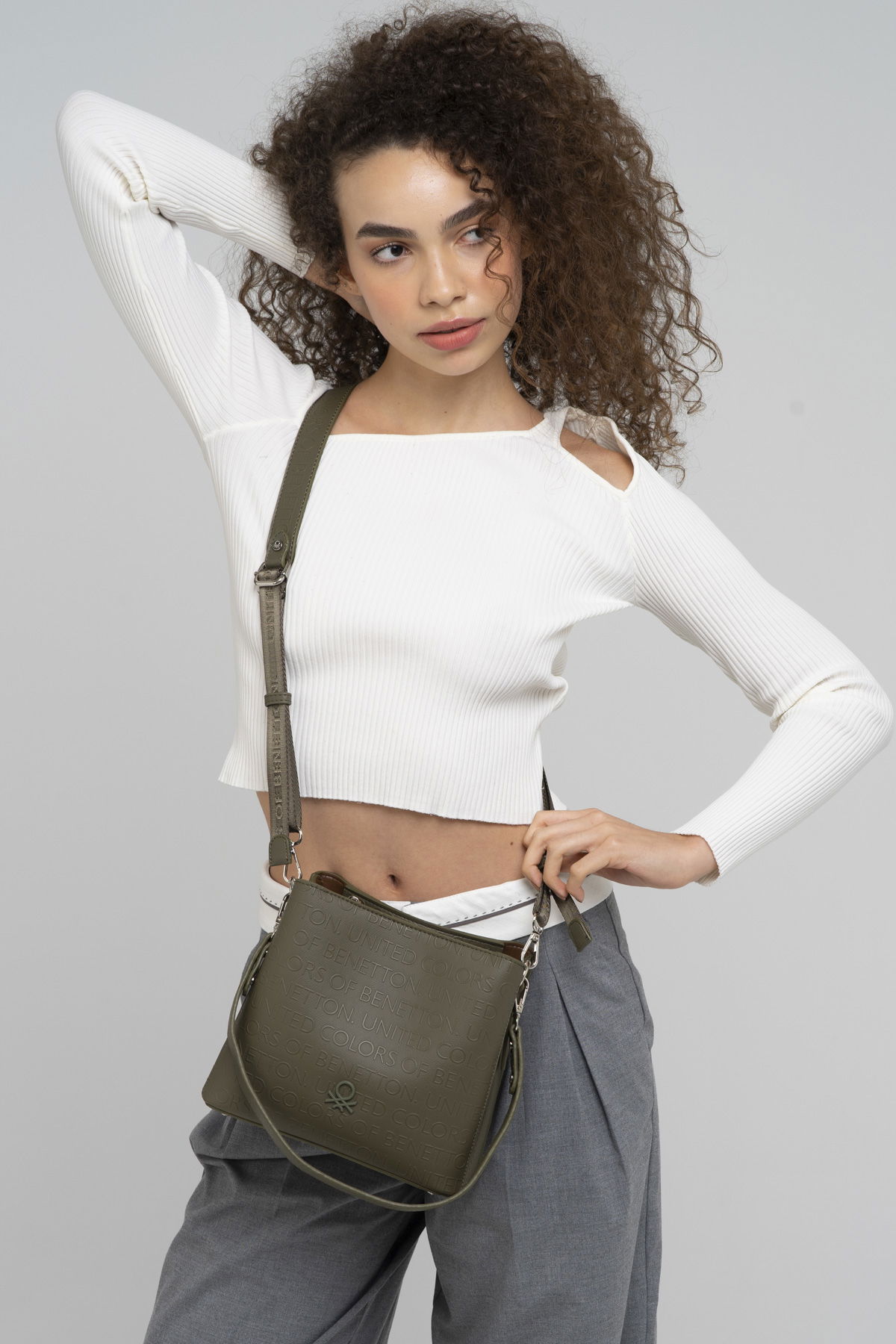 United Colors Of Benetton Kadın Çapraz Çanta HAKI