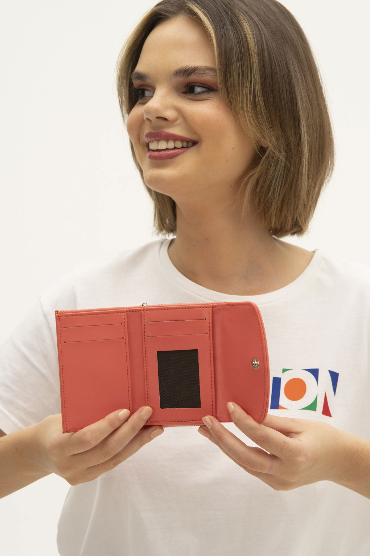 United Colors Of Benetton Kadın Cüzdan MERCAN