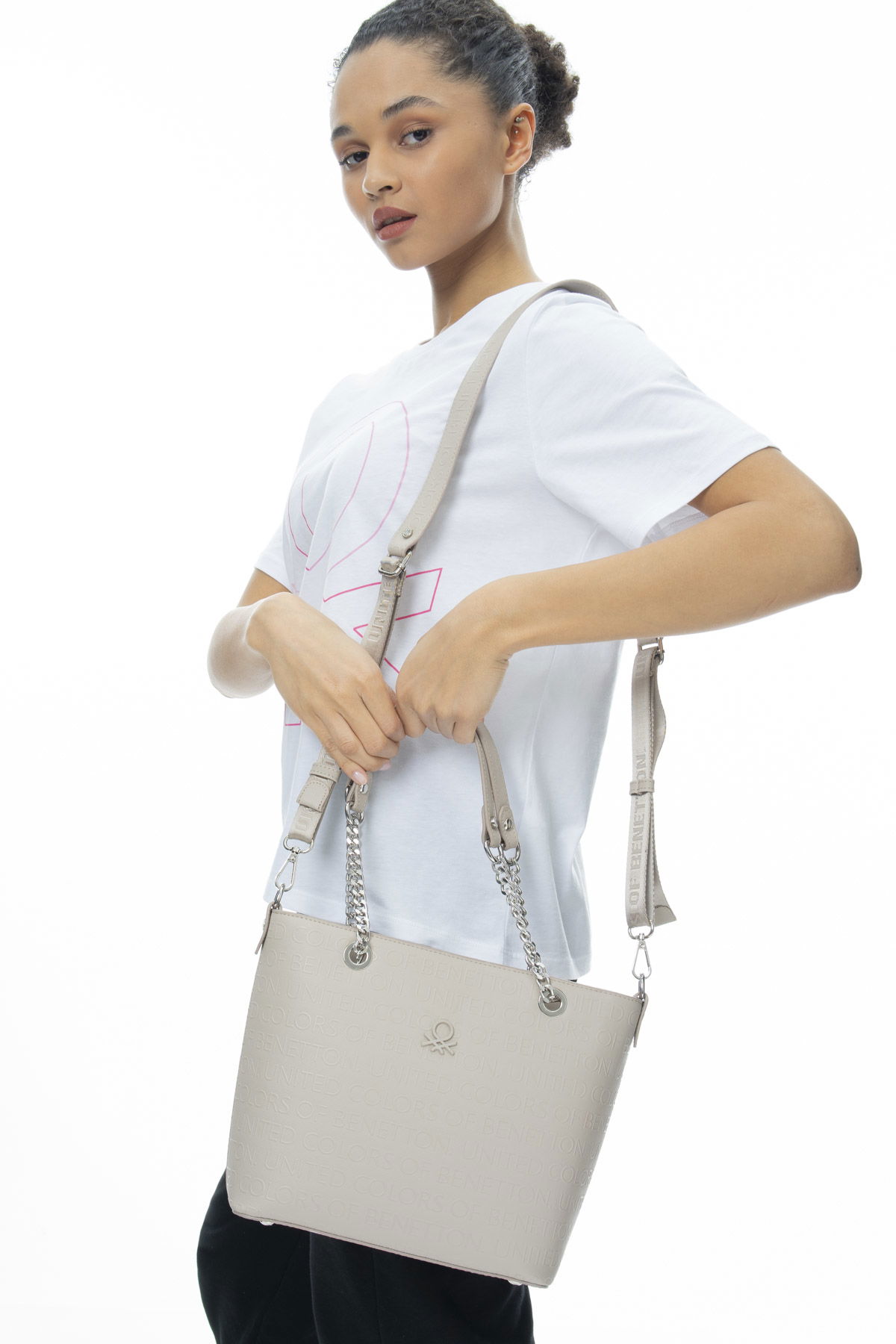 United Colors Of Benetton Kadın Kol Çanta Kum-A.Came