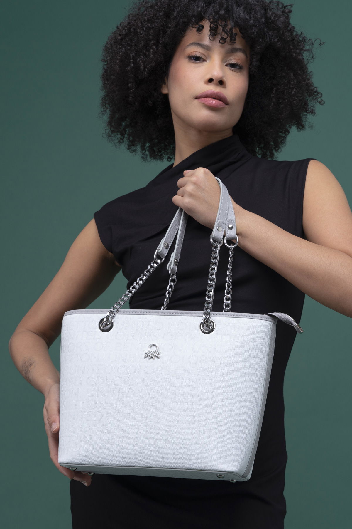 United Colors Of Benetton Kadın Kol Çantası Beyaz-A.Gr