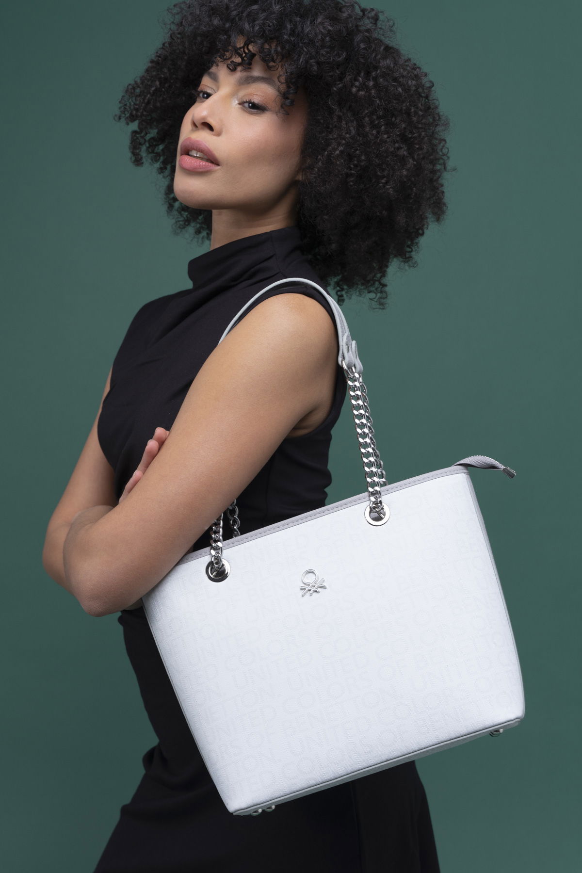 United Colors Of Benetton Kadın Kol Çantası Beyaz-A.Gr