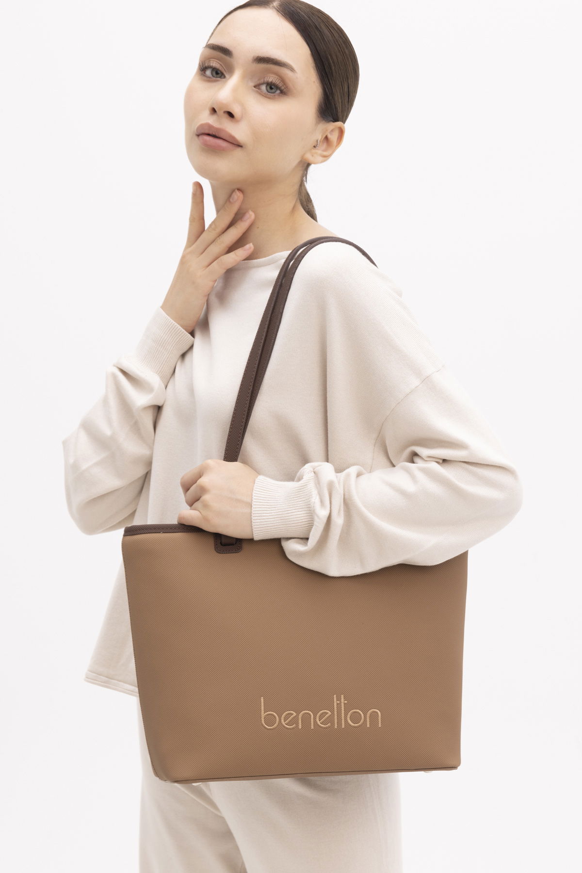 United Colors Of Benetton Kadın Kol Çantası CAMEL-KAHV