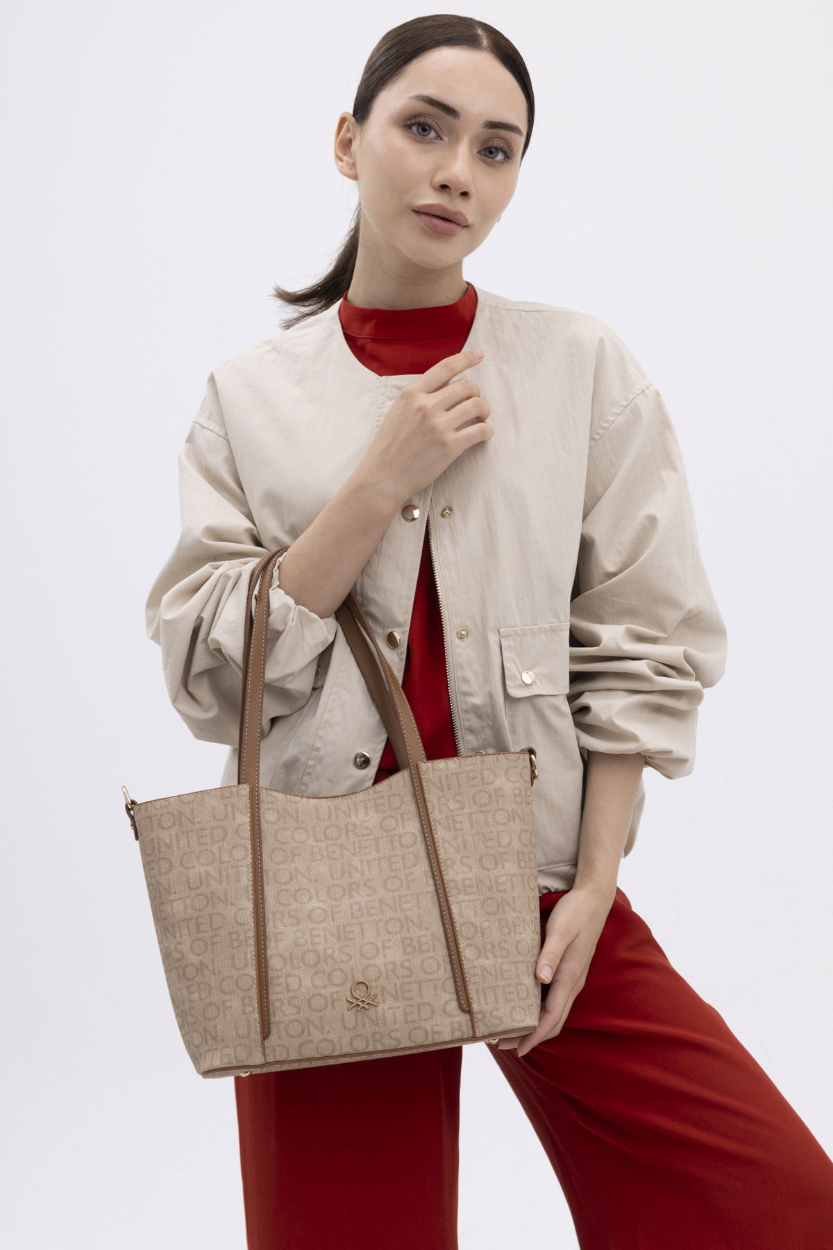 United Colors Of Benetton Kadın Omuz Çantası CAMEL