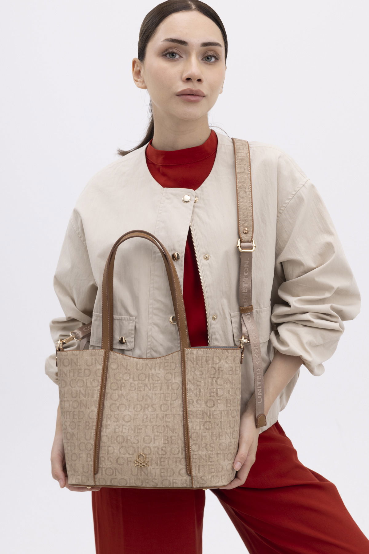 United Colors Of Benetton Kadın Omuz Çantası CAMEL