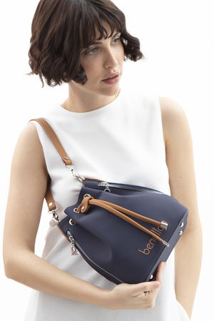 United Colors Of Benetton Kadın Omuz Çantası LACIVERT C