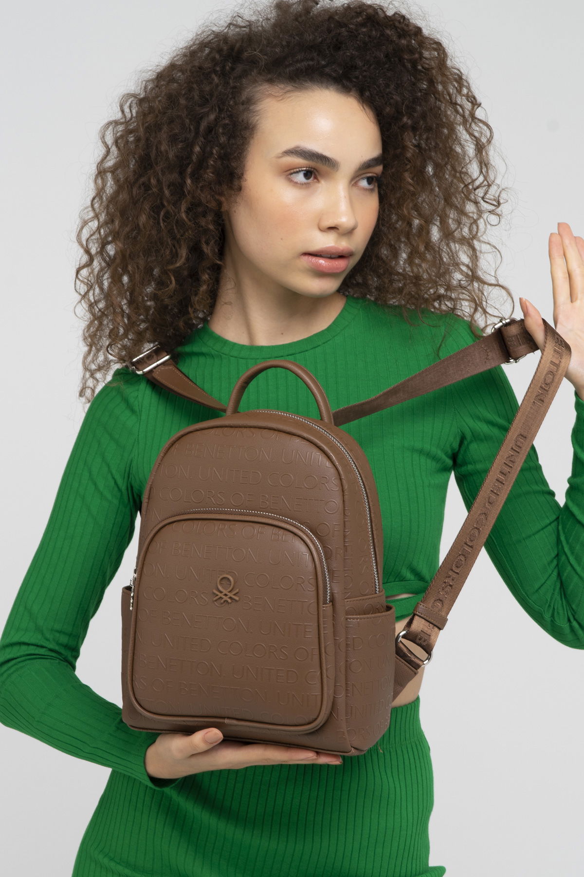 United Colors Of Benetton Kadın Sırt Çantası Kahve
