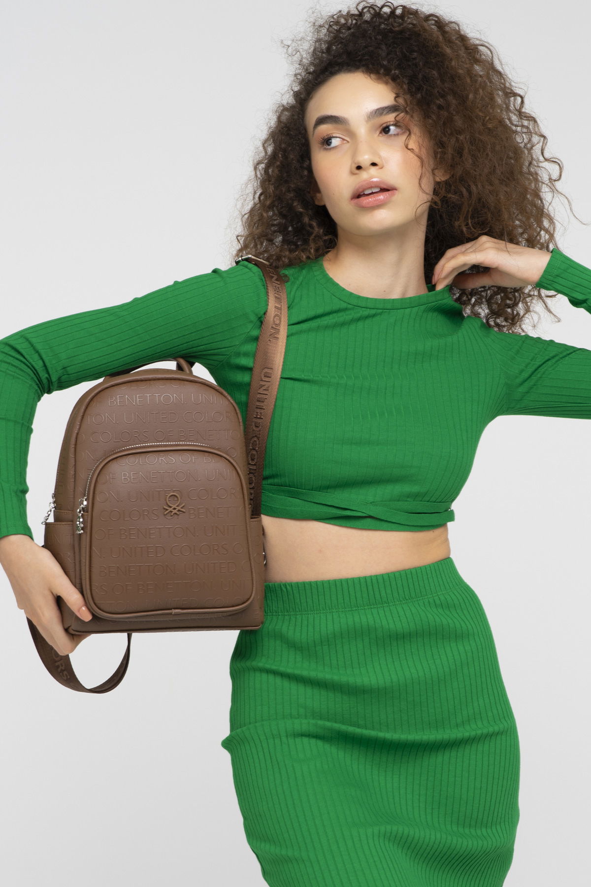 United Colors Of Benetton Kadın Sırt Çantası Kahve