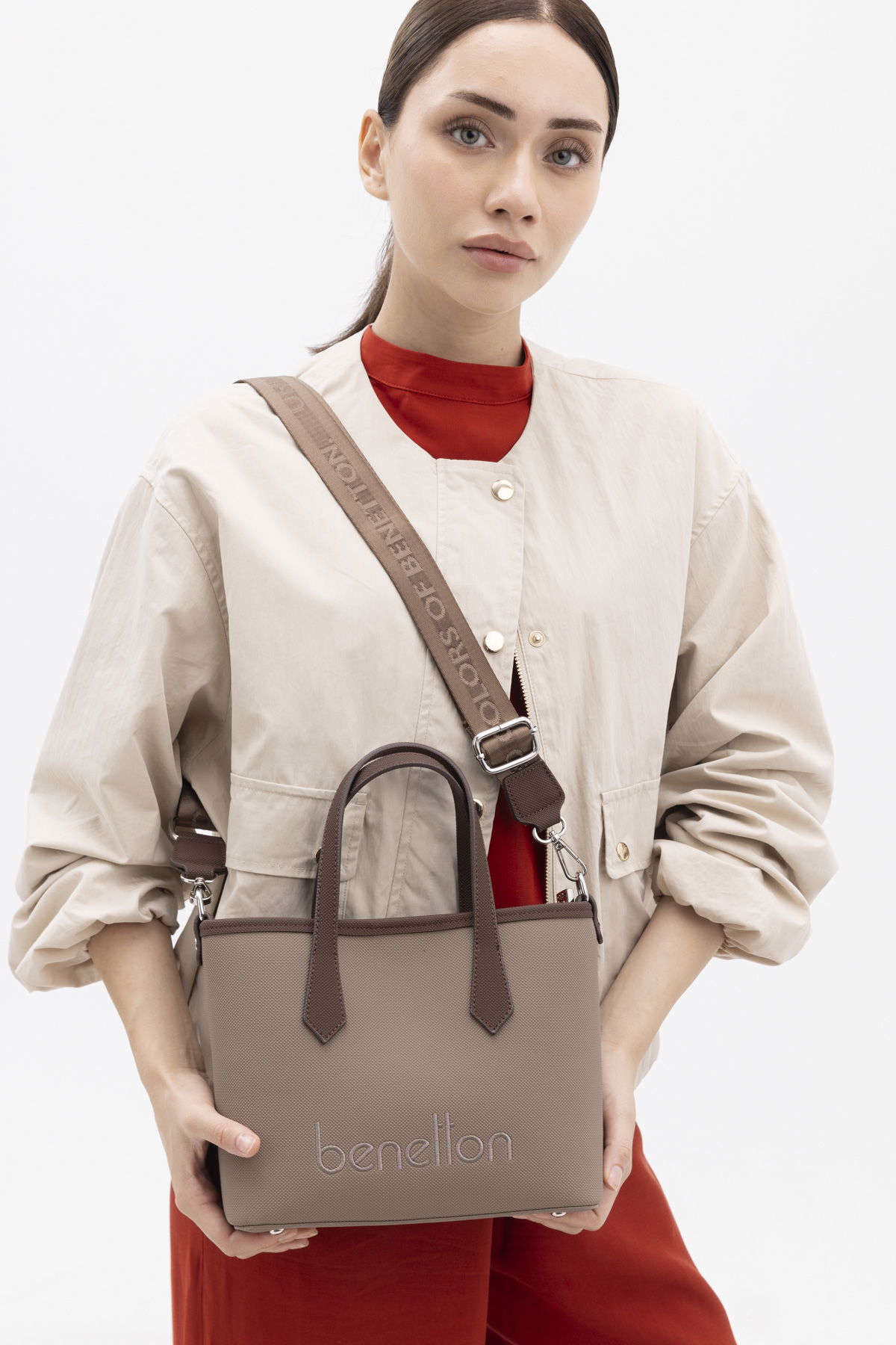 United Colors Of Benetton Kadın Çanta Vizon-Kahv