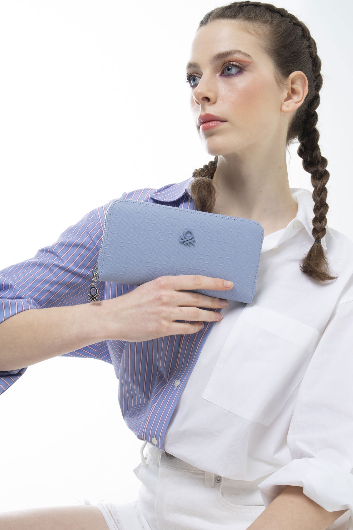 United Colors Of Benetton Kadın Cüzdan Mavi