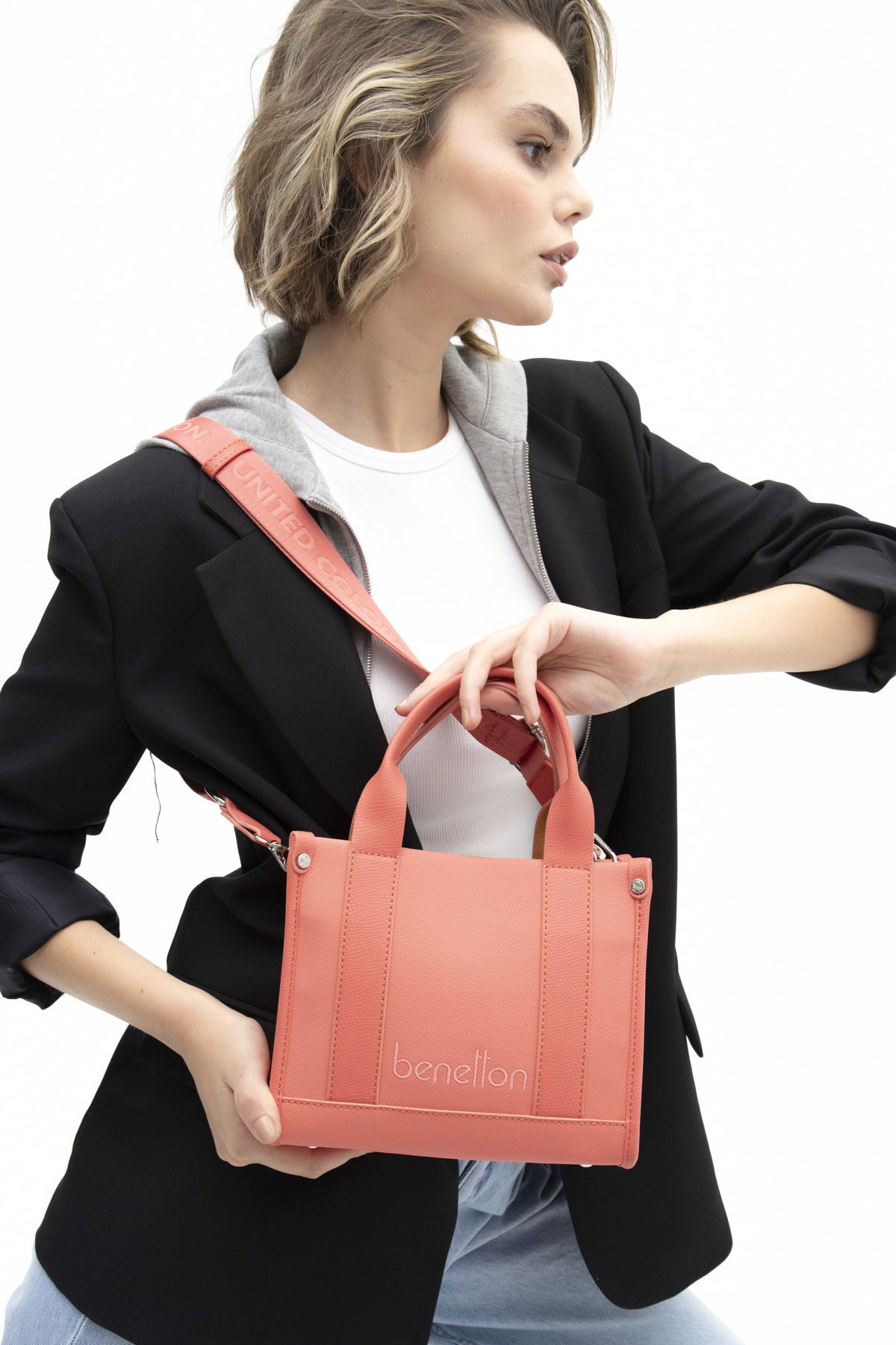 United Colors Of Benetton Kadın El Çantası MERCAN