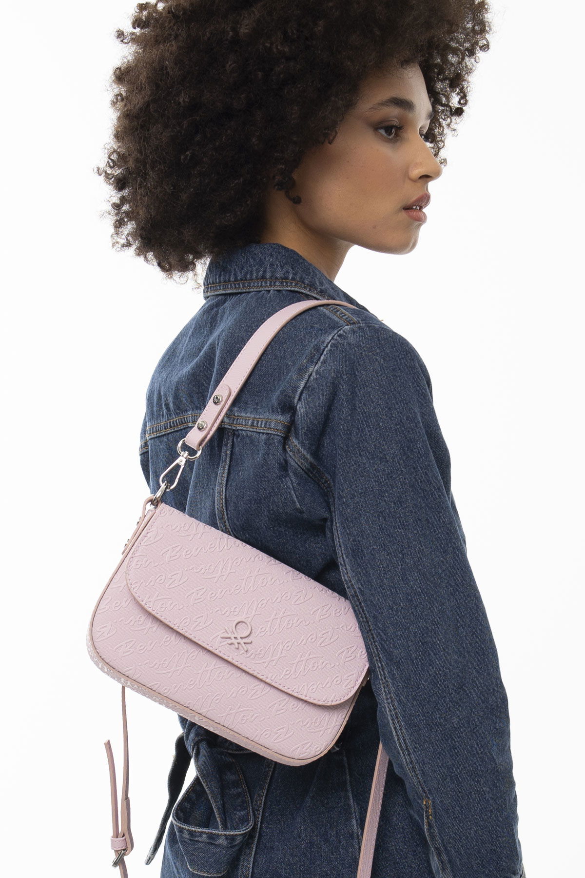 United Colors Of Benetton Kadın Çapraz Çanta PEMBE