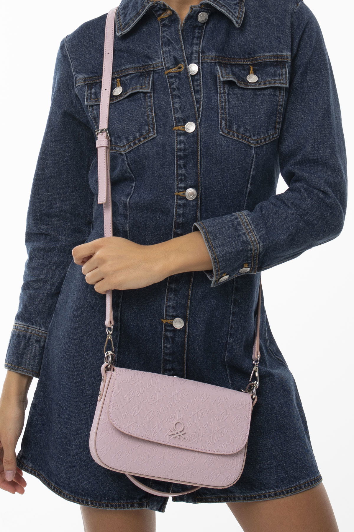 United Colors Of Benetton Kadın Çapraz Çanta PEMBE