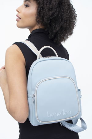 United Colors Of Benetton Kadın Sırt Çantası MAVİ-TAŞ