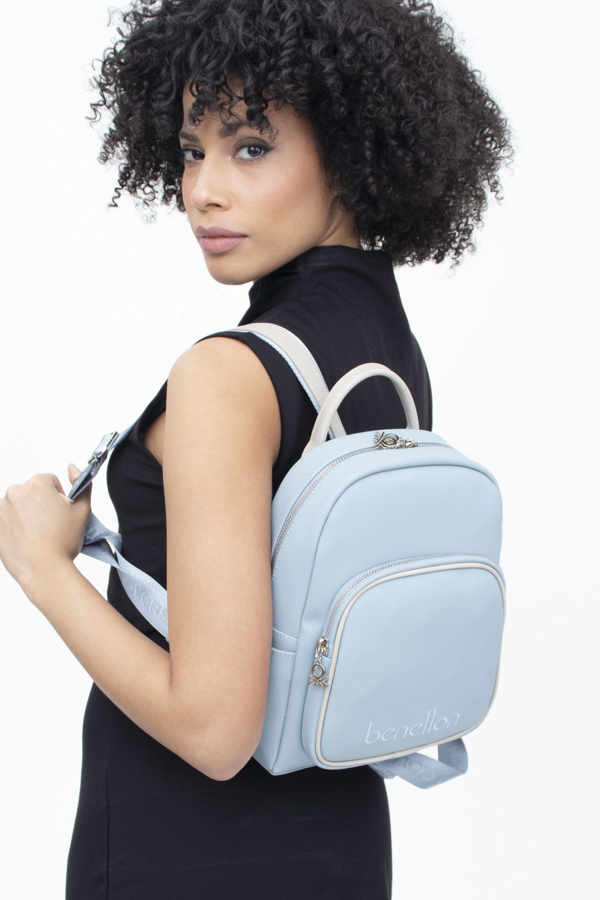 United Colors Of Benetton Kadın Sırt Çantası MAVİ-TAŞ