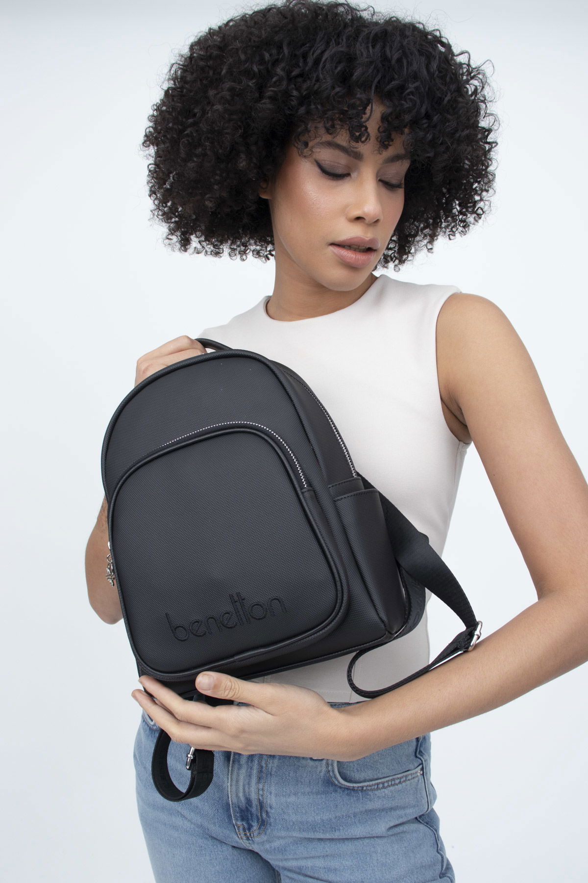 United Colors Of Benetton Kadın Sırt Çantası SİYAH