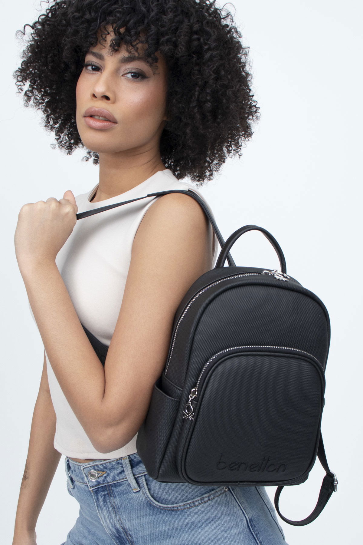 United Colors Of Benetton Kadın Sırt Çantası SİYAH