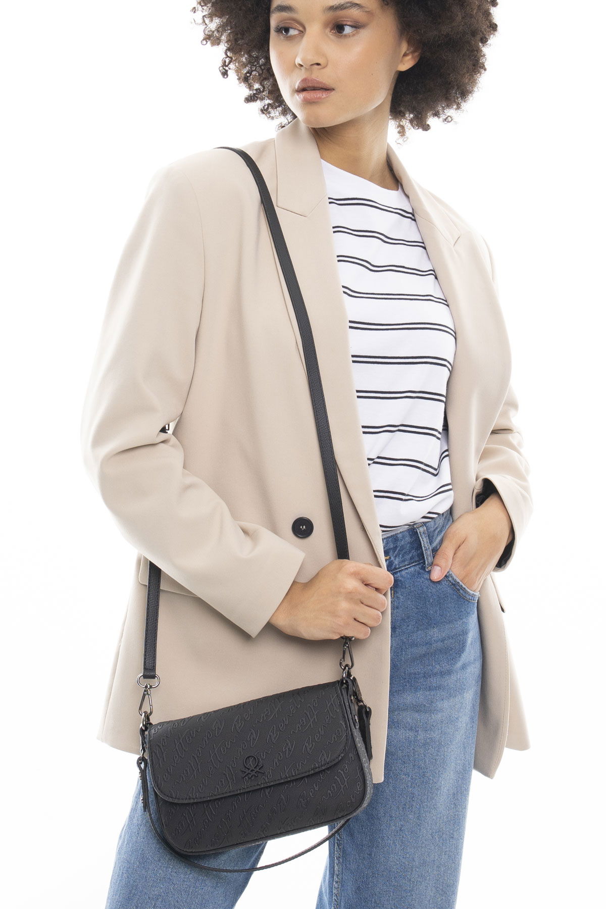 United Colors Of Benetton Kadın Çapraz Çanta SİYAH