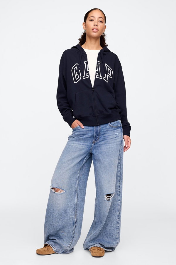 Gap Fermuarlı Kadın Sweat LACİVERT