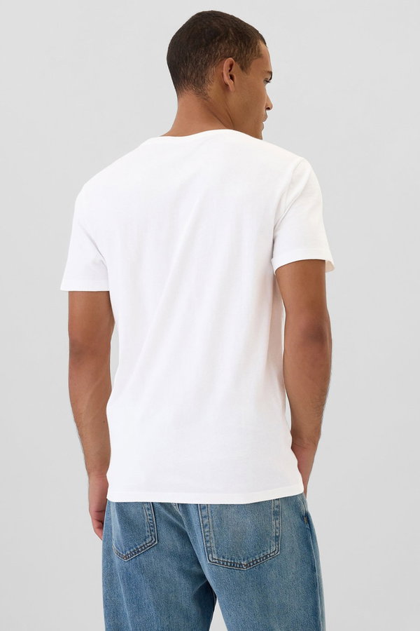Gap V Yaka Erkek T-shirt Beyaz