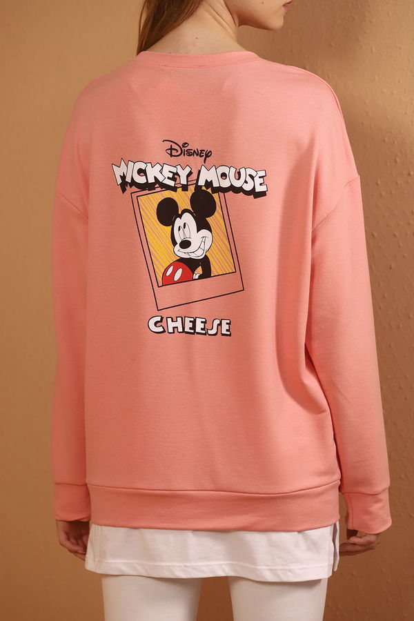 Gabria Sırt Mickey Mouse Baskılı Sweat Gabria Sırt Mickey Mouse Baskılı Sweat