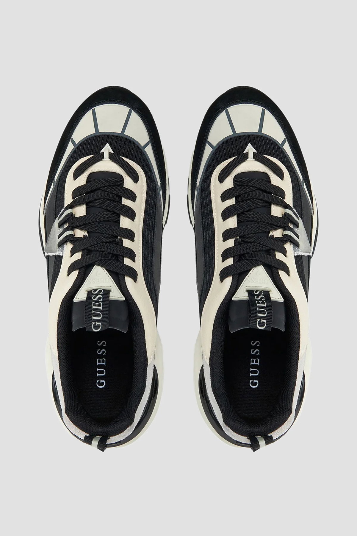 Guess Valencia Erkek Spor Ayakkabı Syah/Beyaz