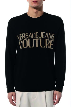 Versace Bisiklet Yaka Kazak SİYAH Versace Bisiklet Yaka Kazak SİYAH