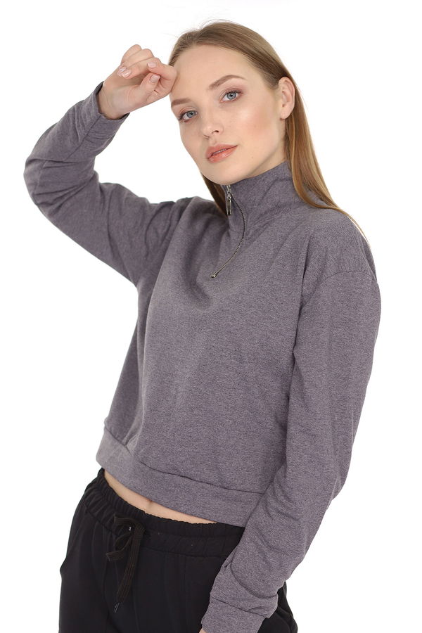 Yarım Fermuarlı Sweat ANTRASIT Yarım Fermuarlı Sweat ANTRASIT