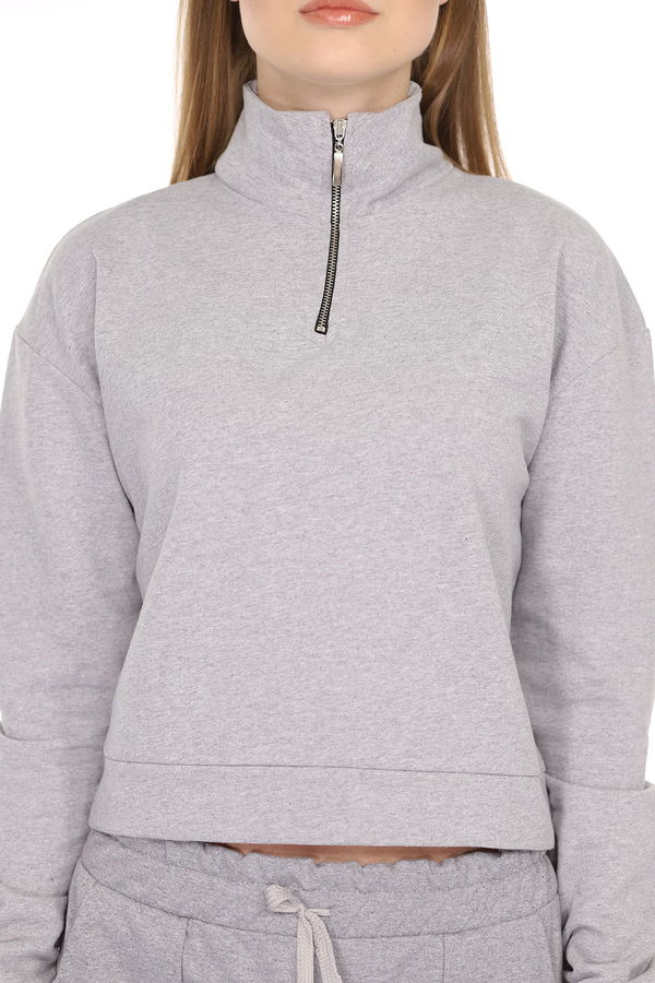 Yarım Fermuarlı Sweat GRI Yarım Fermuarlı Sweat GRI