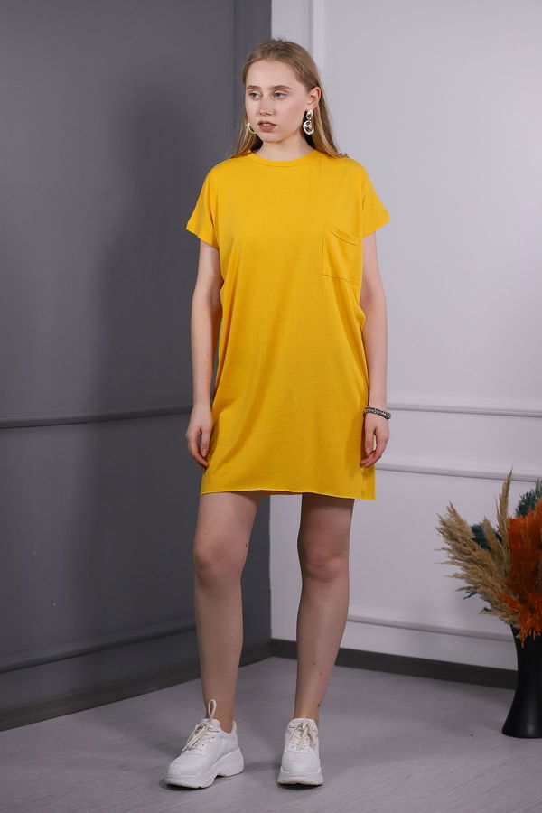 Ön Ceplı Tunik SARI Ön Ceplı Tunik SARI